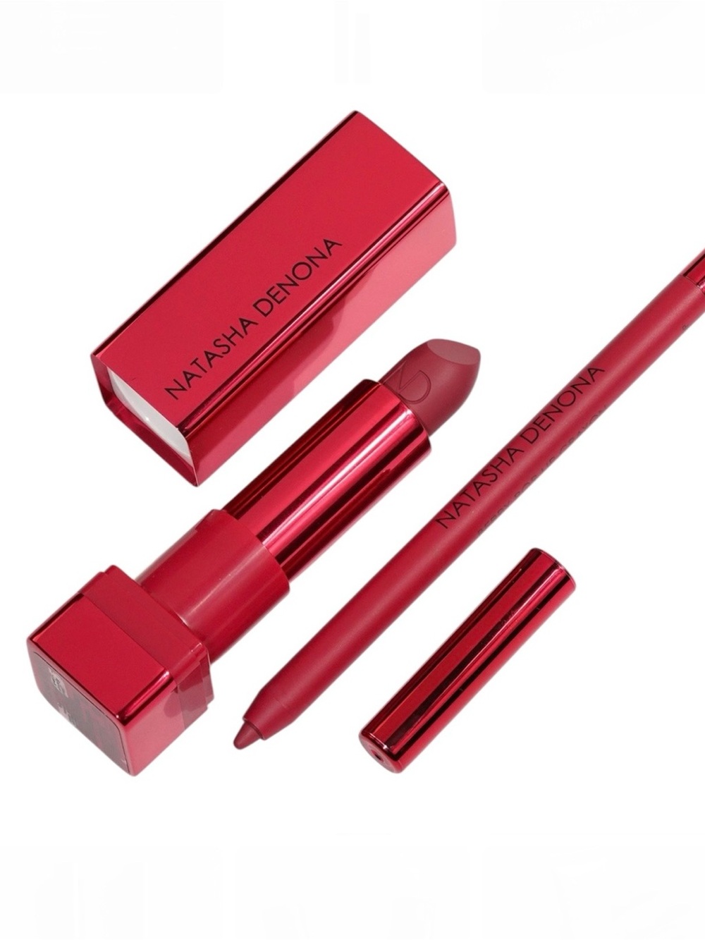 Natasha Denona Berry Pop Lip Crayon and Lipstick